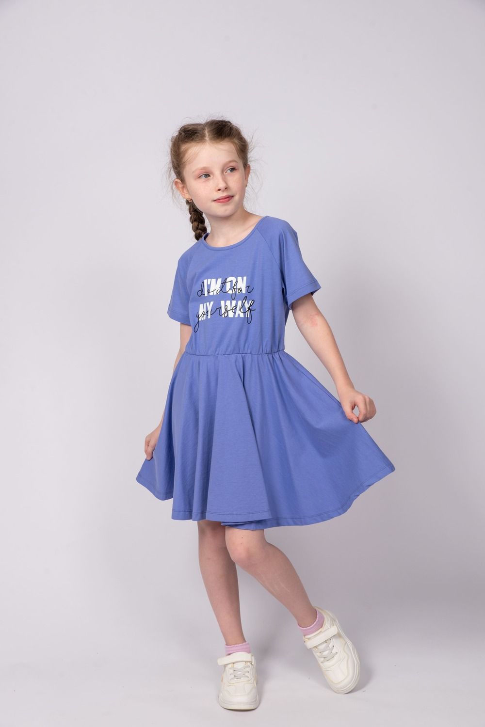 Платье для девочки 81228 - лавандовый