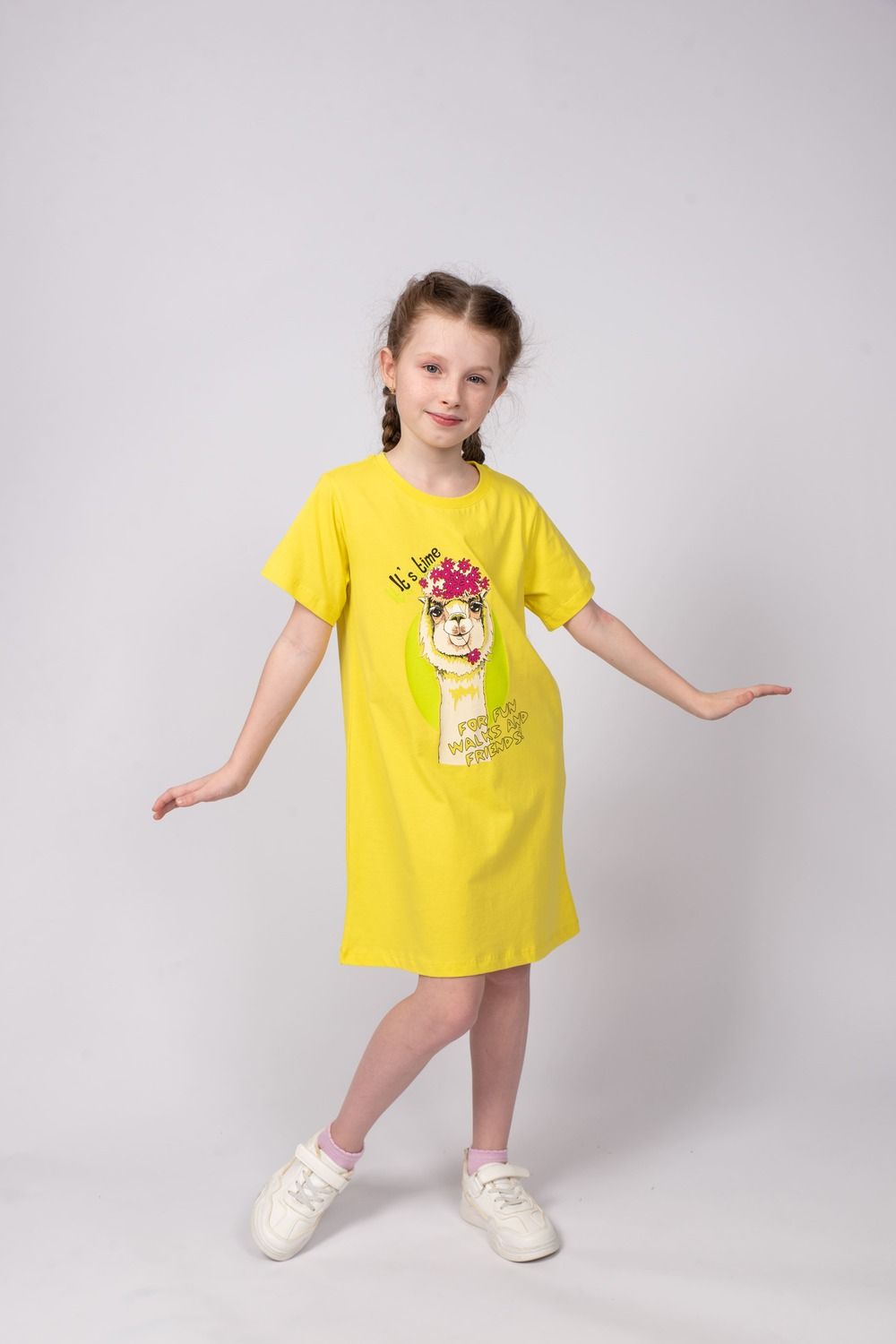 Платье для девочки 81226 - желтый