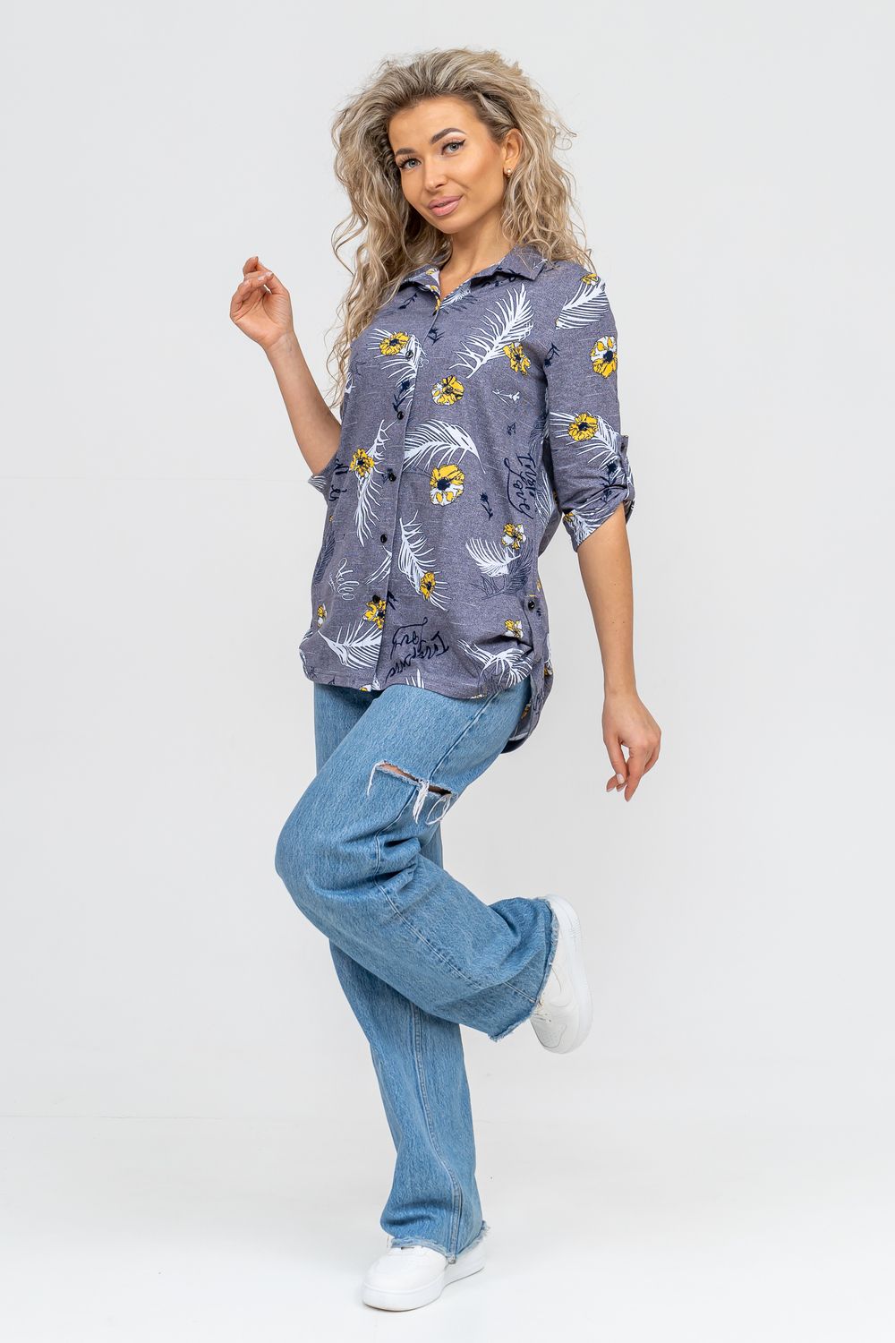 Туника 36724 - серый