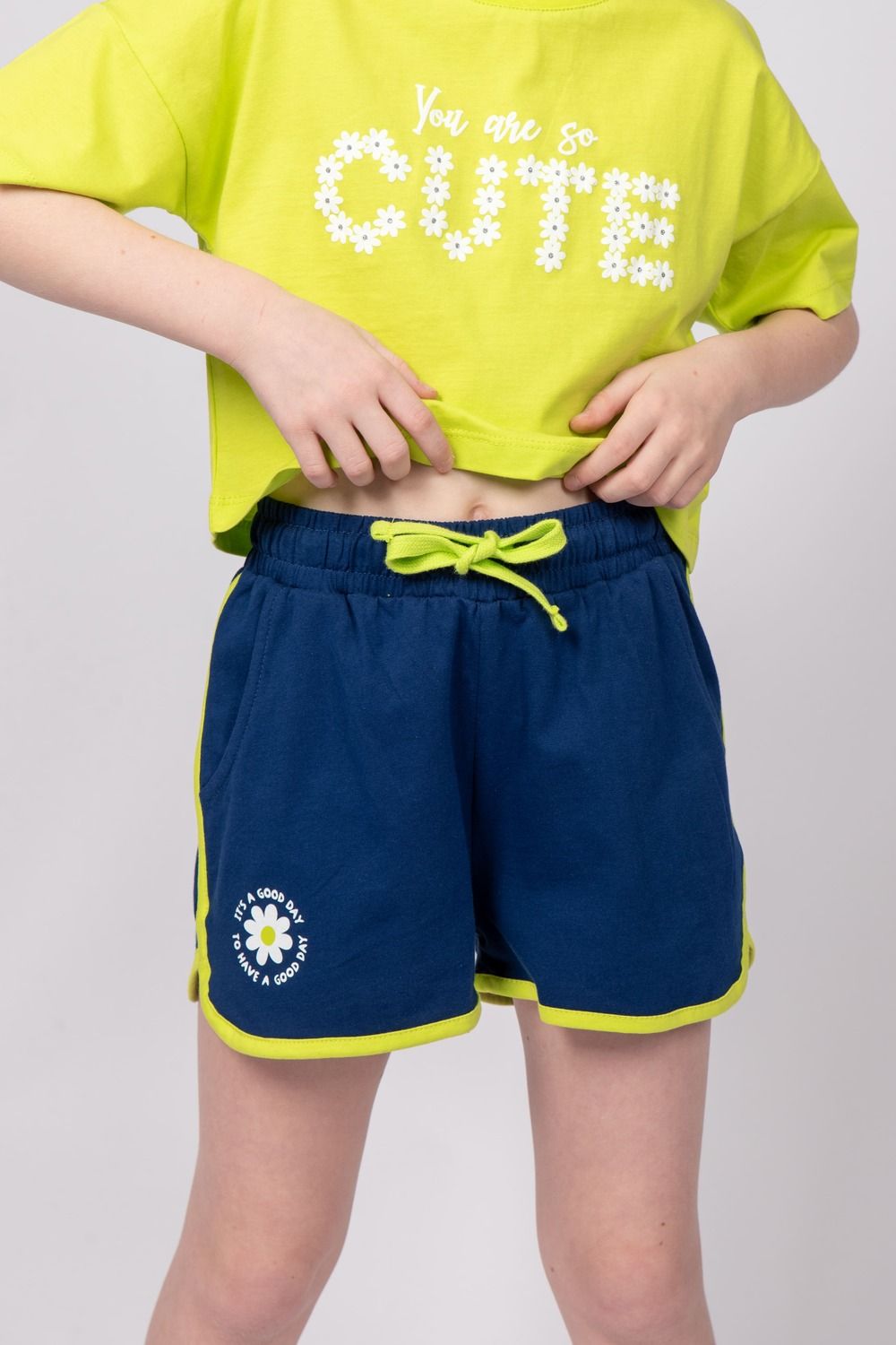 Шорты для девочки 101276 - темно-синий