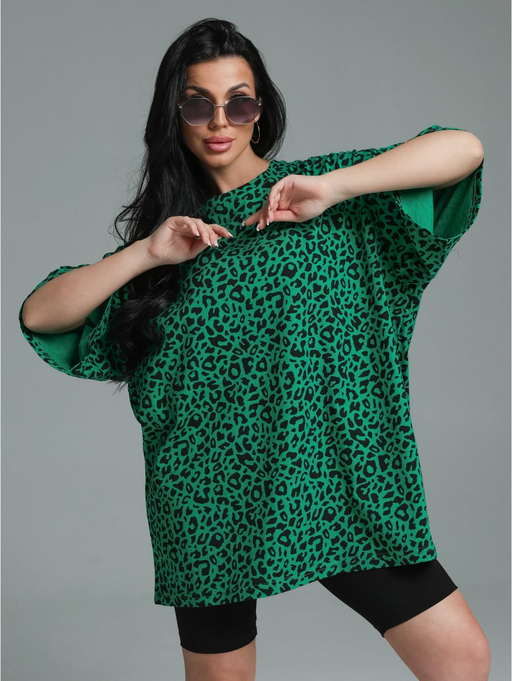 Ирбис футболка женская (зеленый)