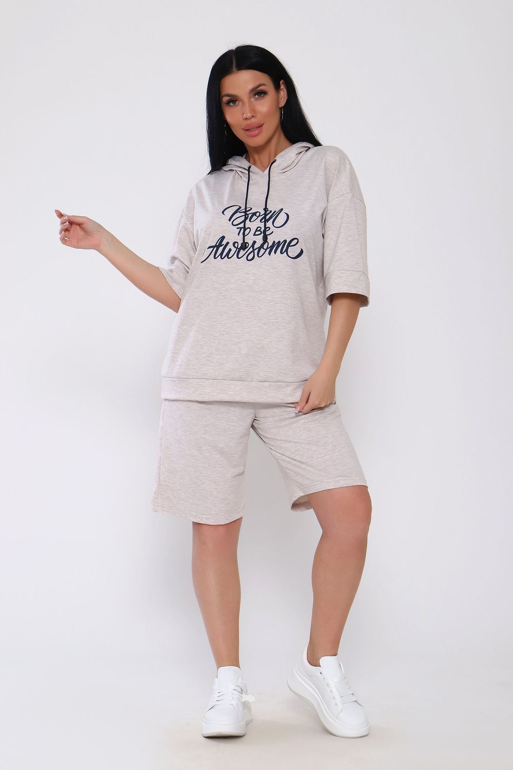 Костюм 78545 - бежевый