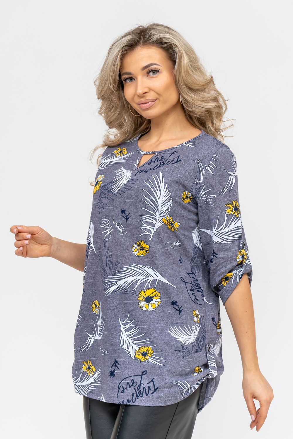 Туника 36726 - серый