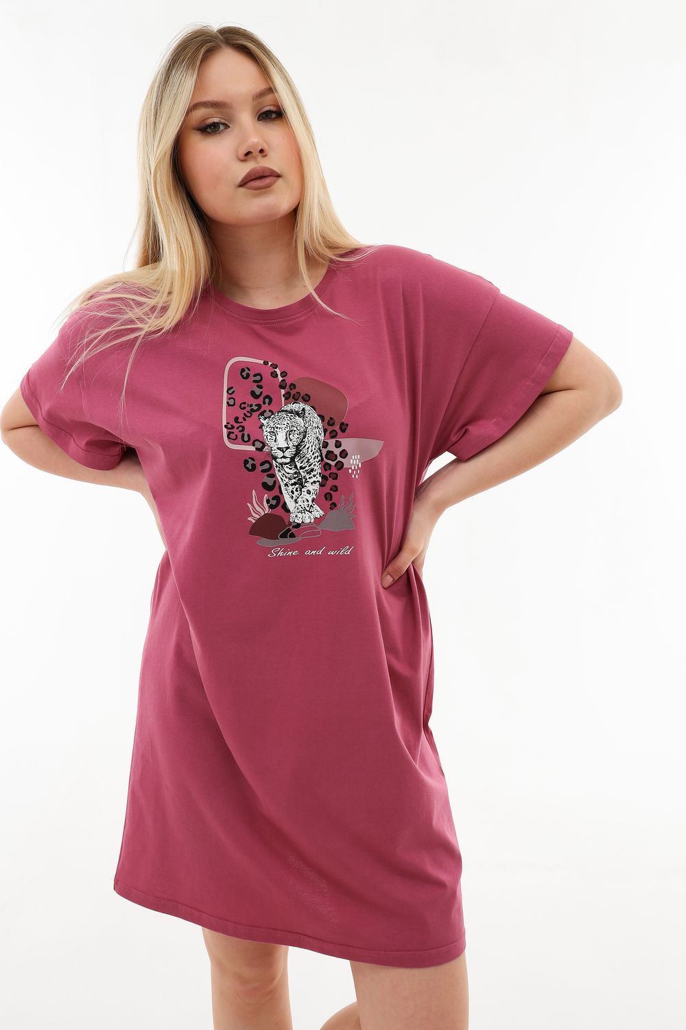 Туника Shine and wild - брусничный