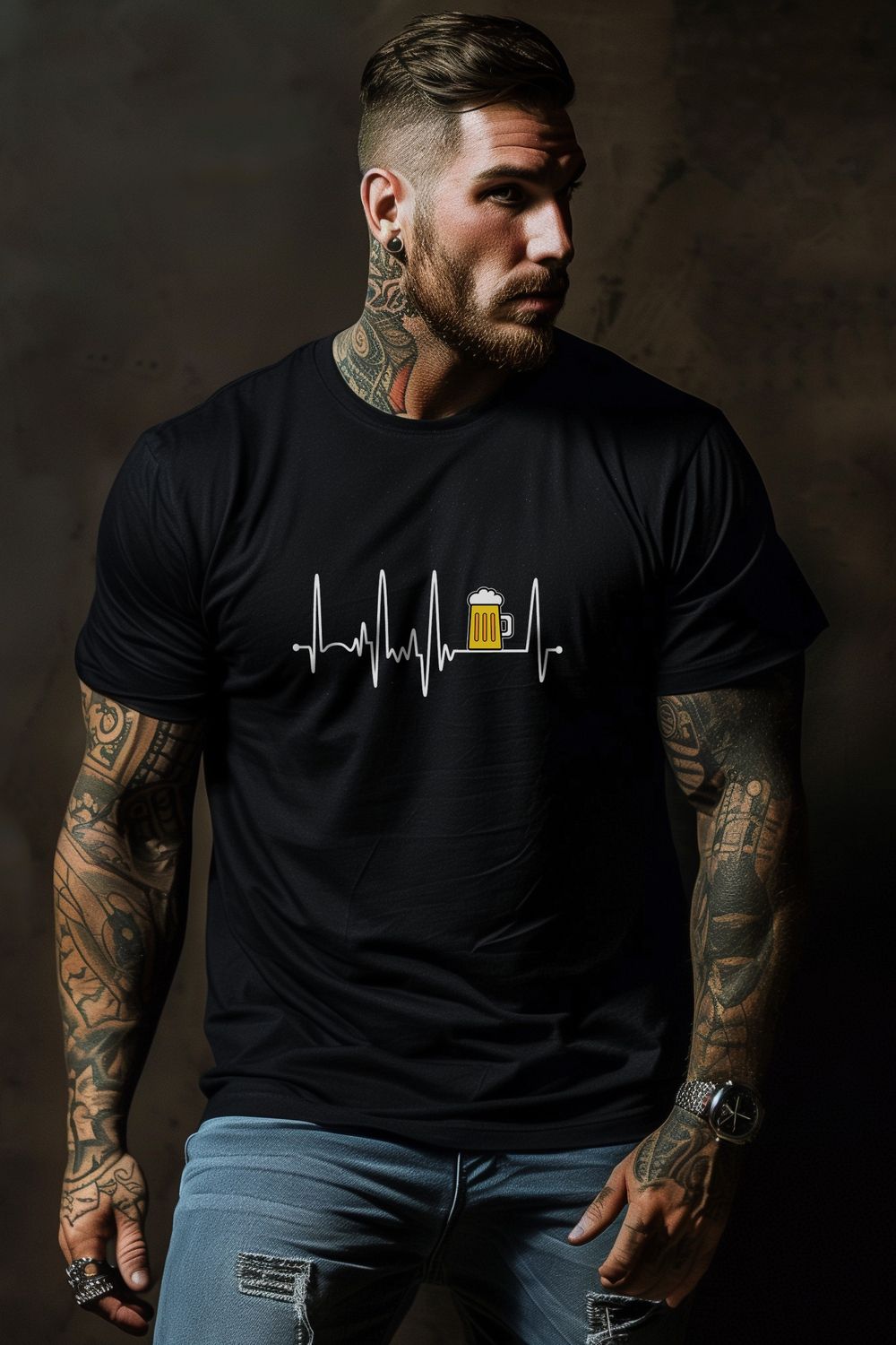 Футболка Print006 - черный