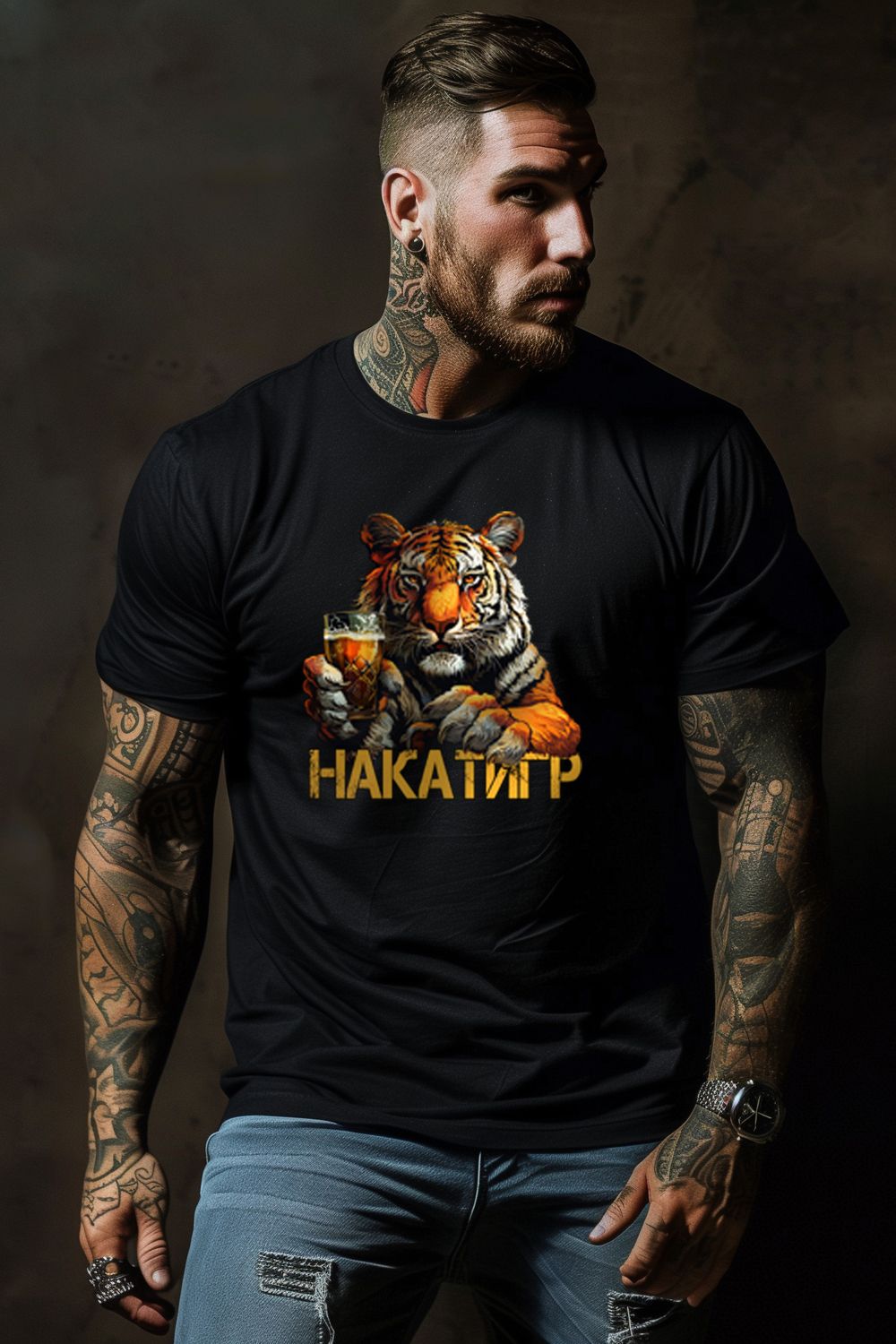 Футболка Print002 - черный