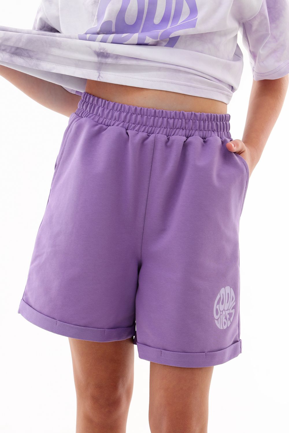 Шорты 1593 - лиловый