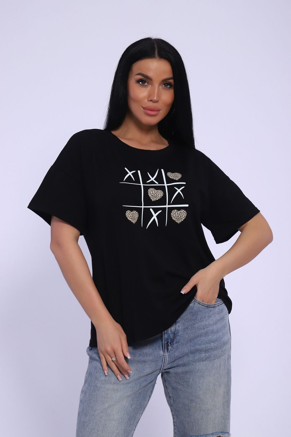 футболка 88069 - черный