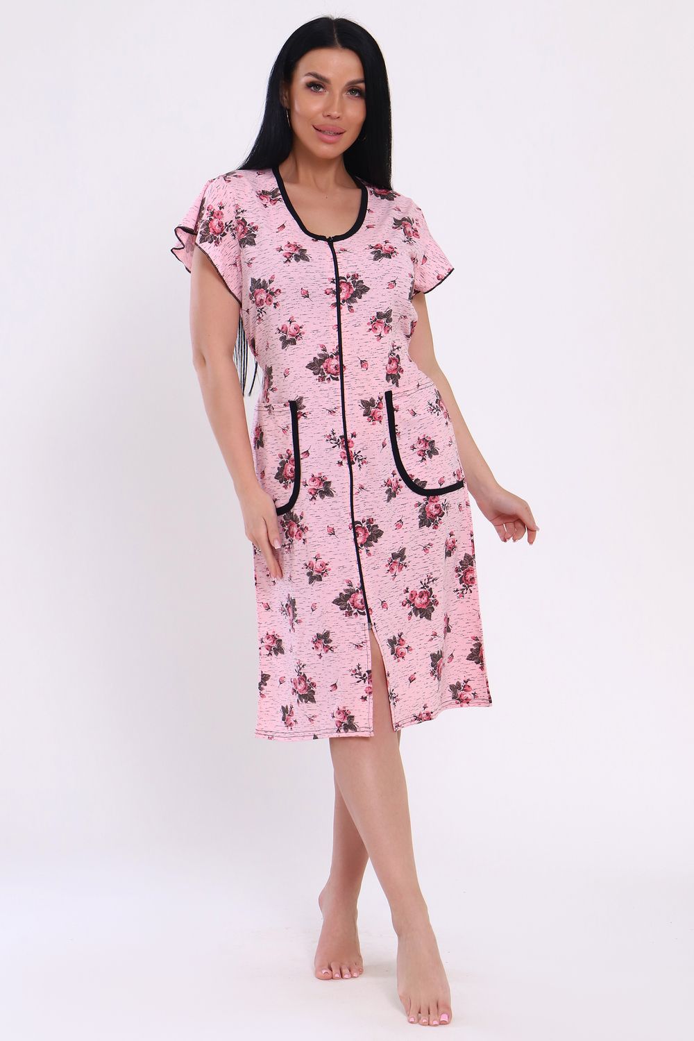 Халат 39040 - розовый