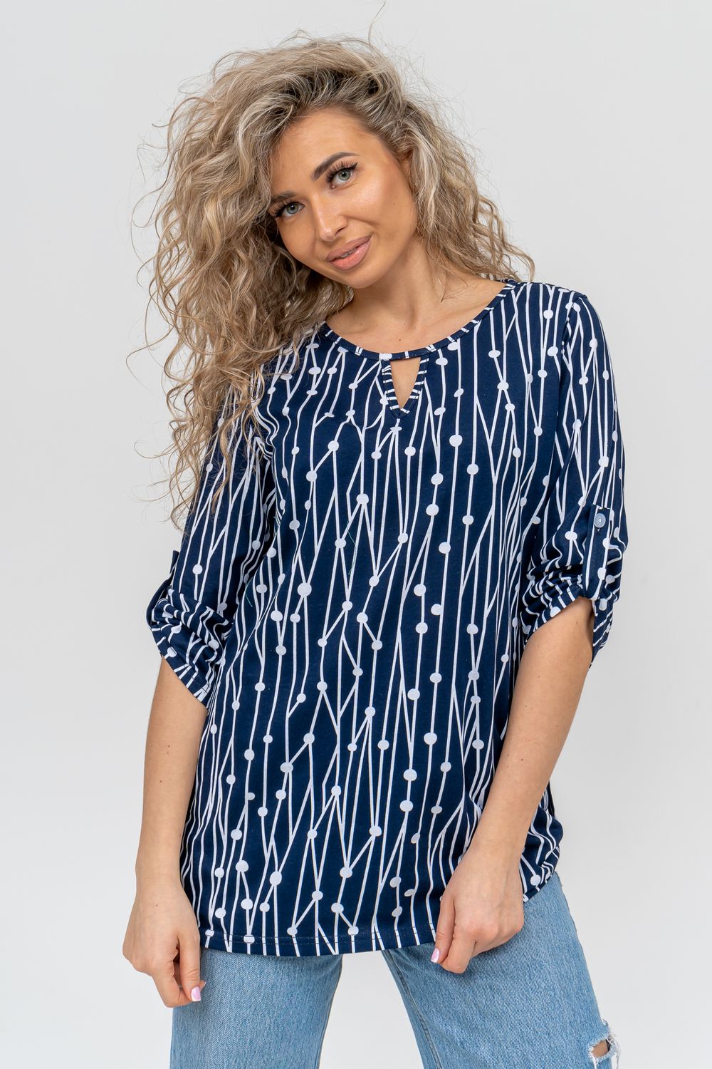 Туника 36741 - темно-синий