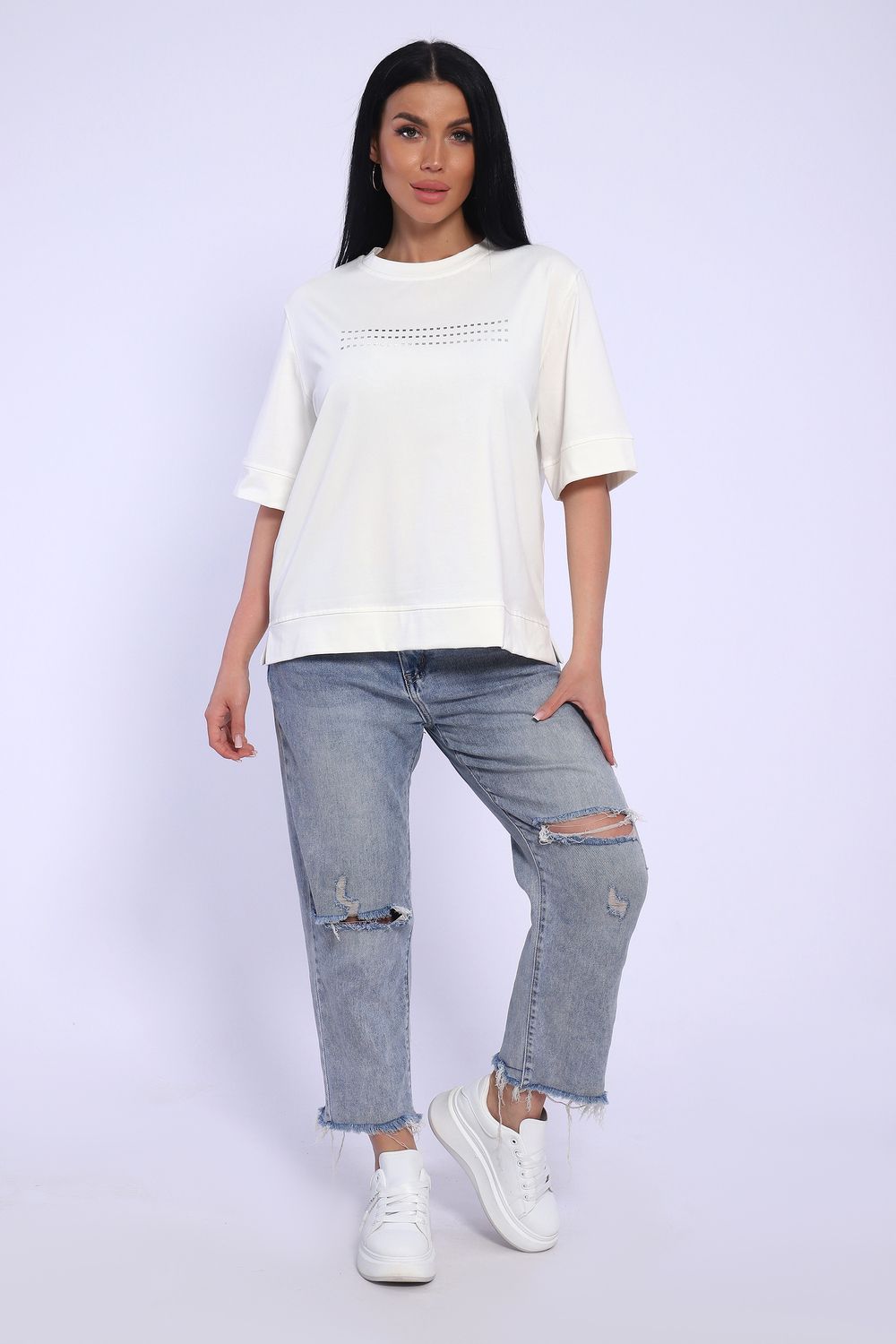 Футболка женская 82057 - экрю