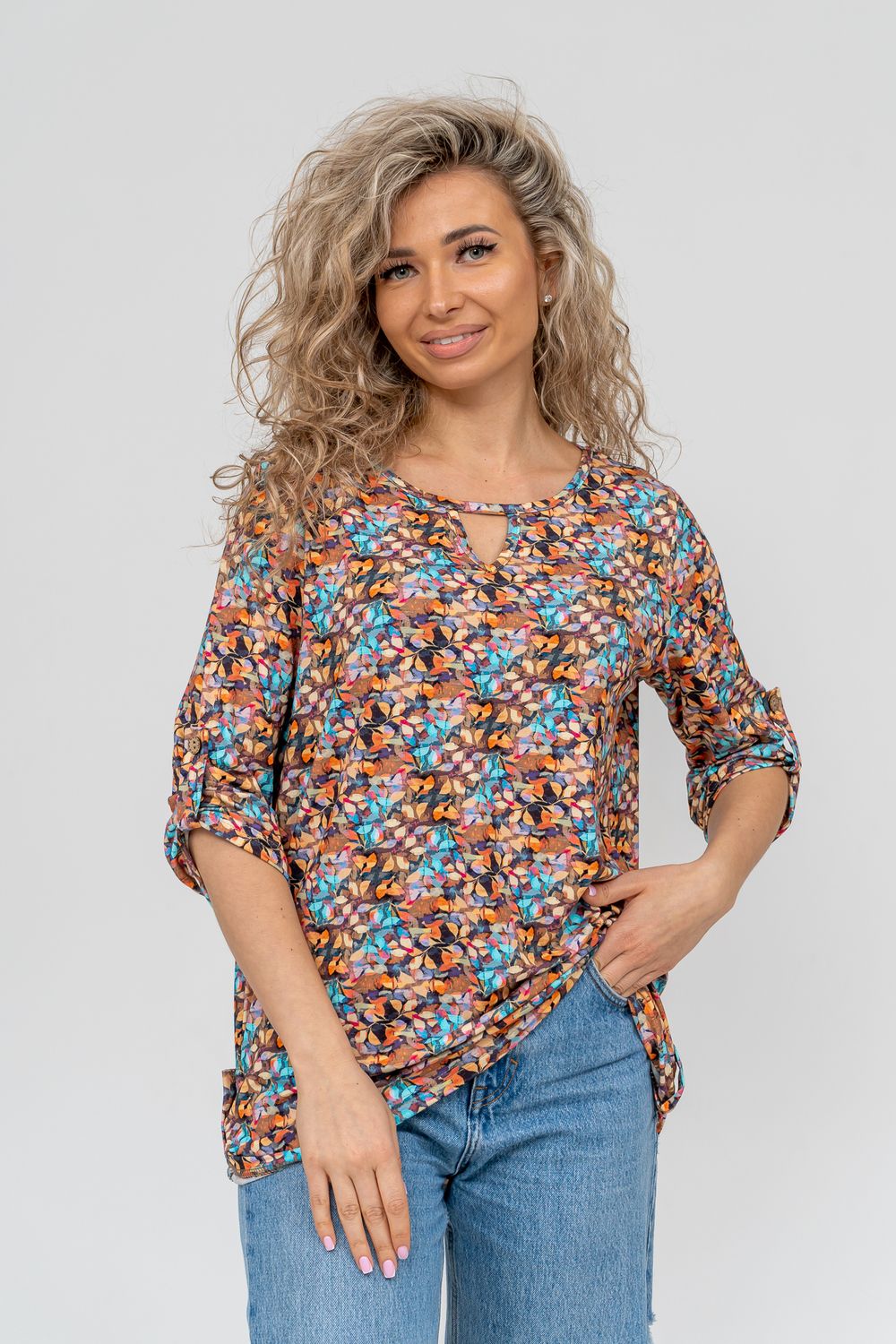 Туника 36750 - оранжевый