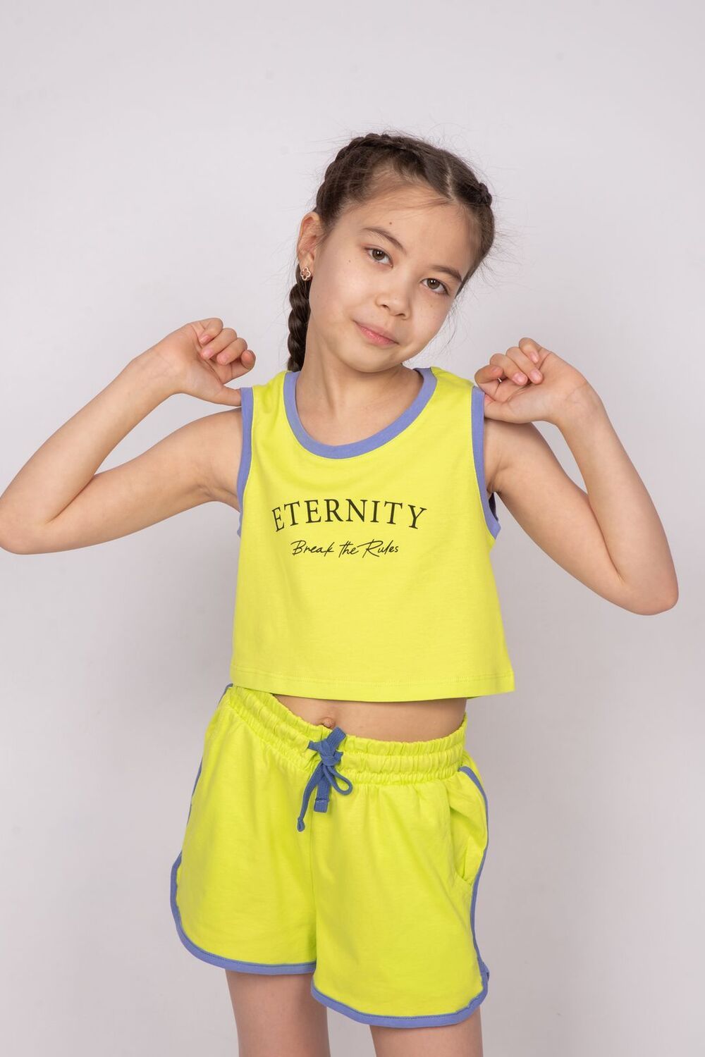 Топ для девочки 21231 - салатовый