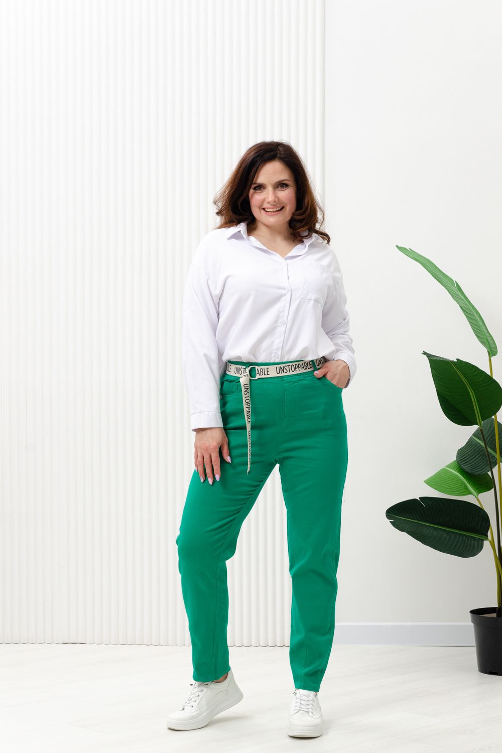 С27038 брюки женские - зеленый