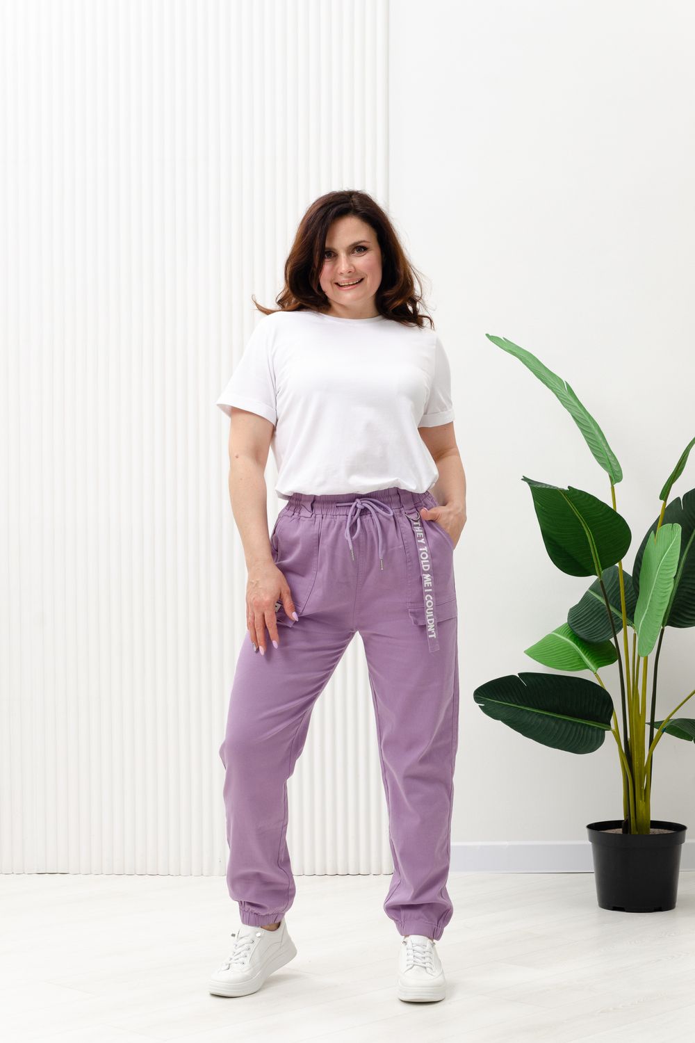С27037 брюки женские - фиолетовый