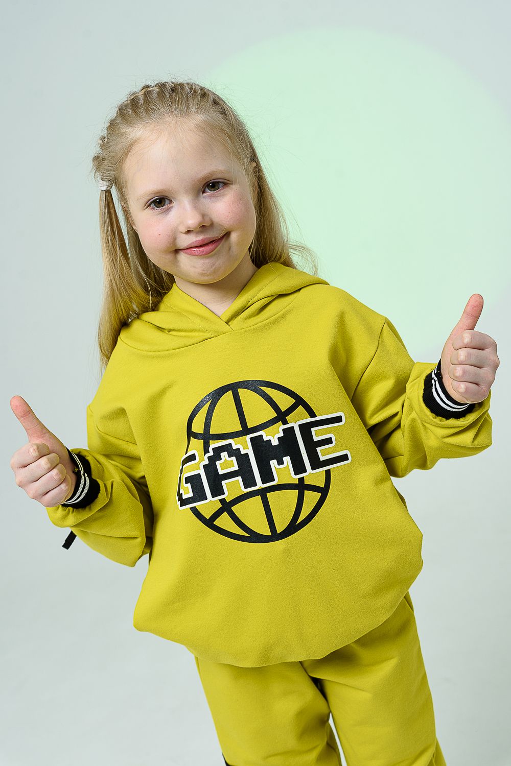 Толстовка детская 7421 - желто-горчичный