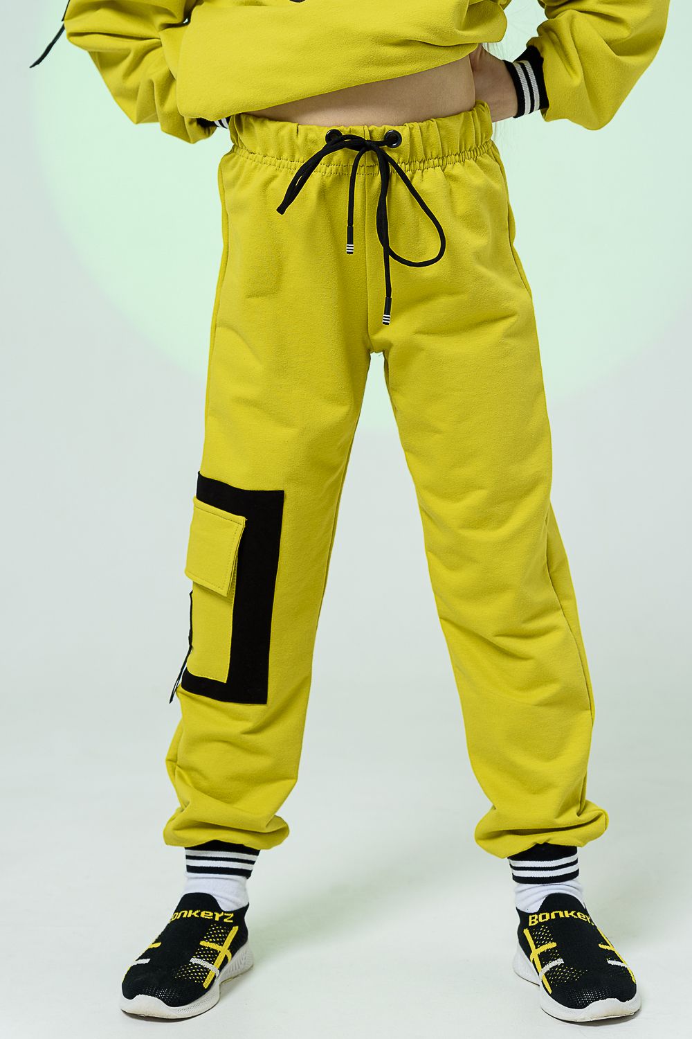 Брюки детские 7422 - желто-горчичный