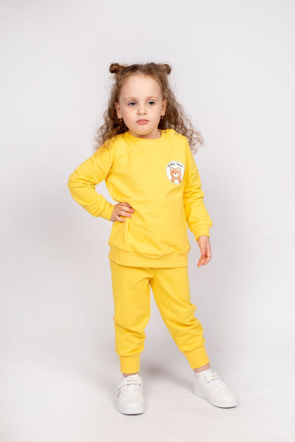 Комплект детский (джемпер+брюки) 0454 - желтый