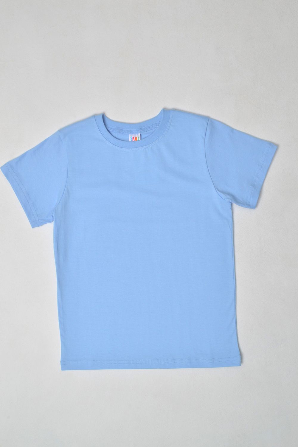 7453 футболка детская однотонная - голубой