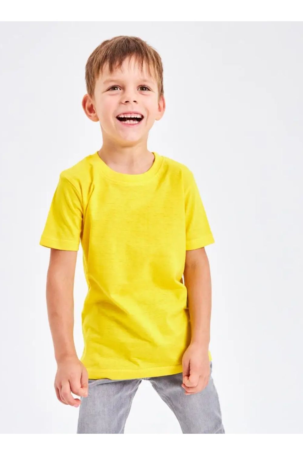 7453 футболка детская однотонная - желтый