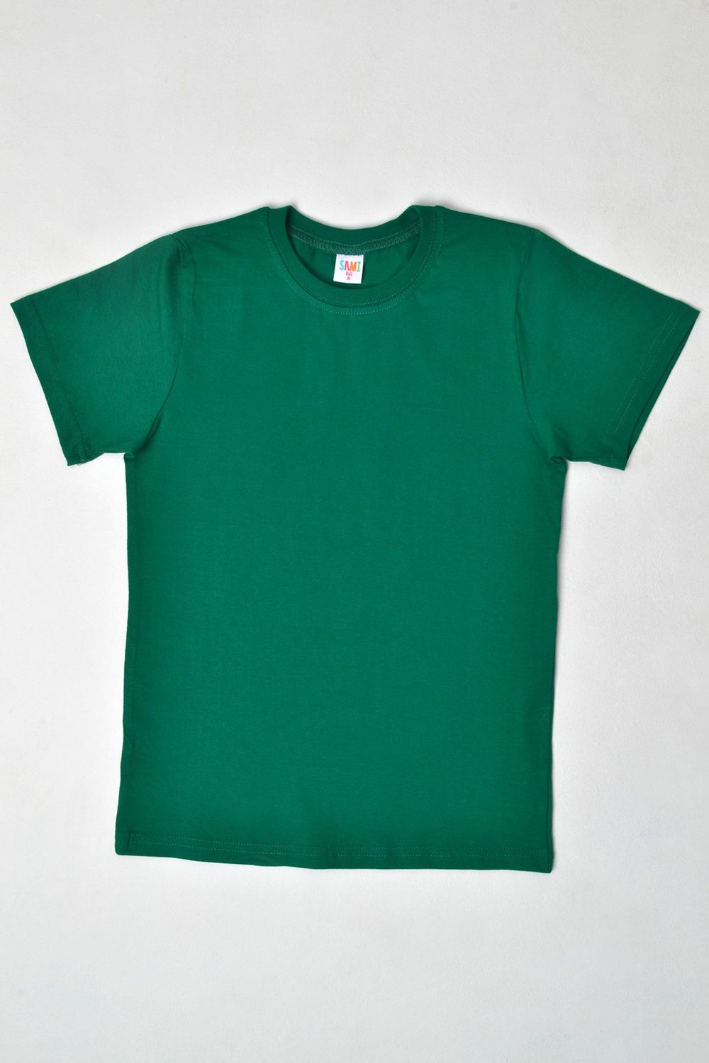 7453 футболка детская однотонная - зеленый