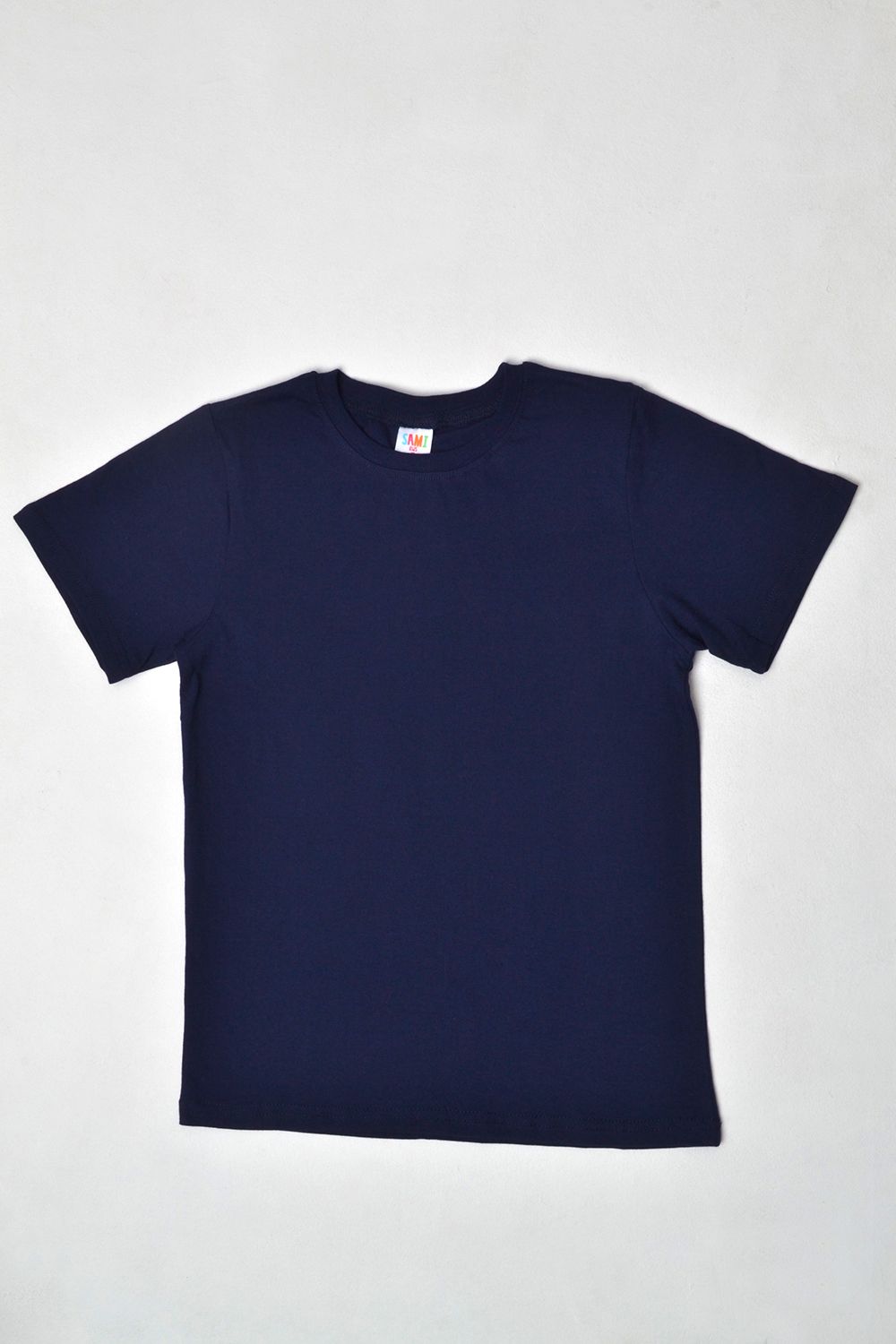 7453 футболка детская однотонная - темно-синий
