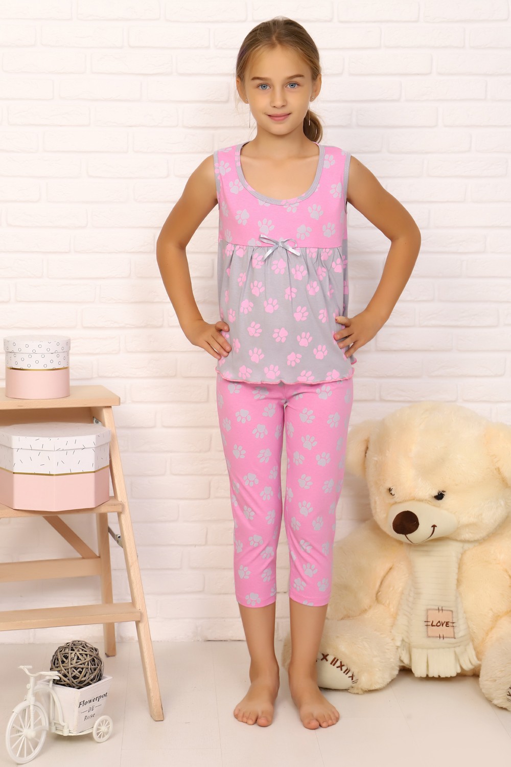 Пижама 2393 детская - розовый