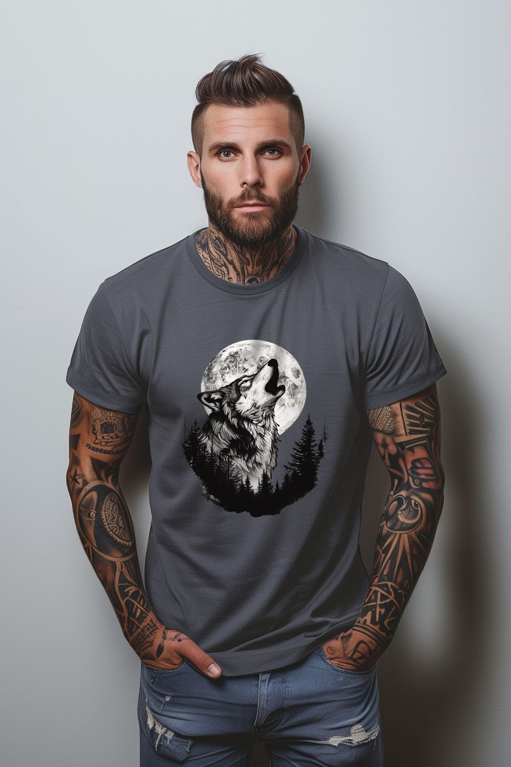 Футболка Print020 - серый