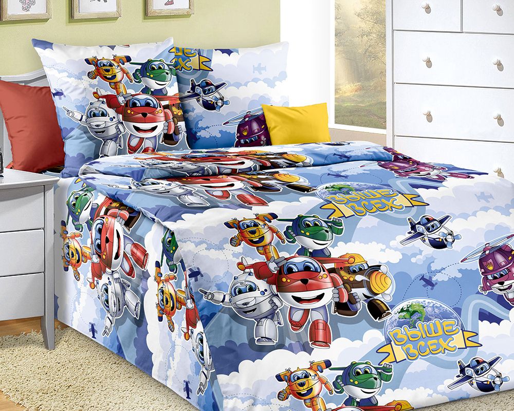 Постельное белье Полет  1 Перкаль - голубой