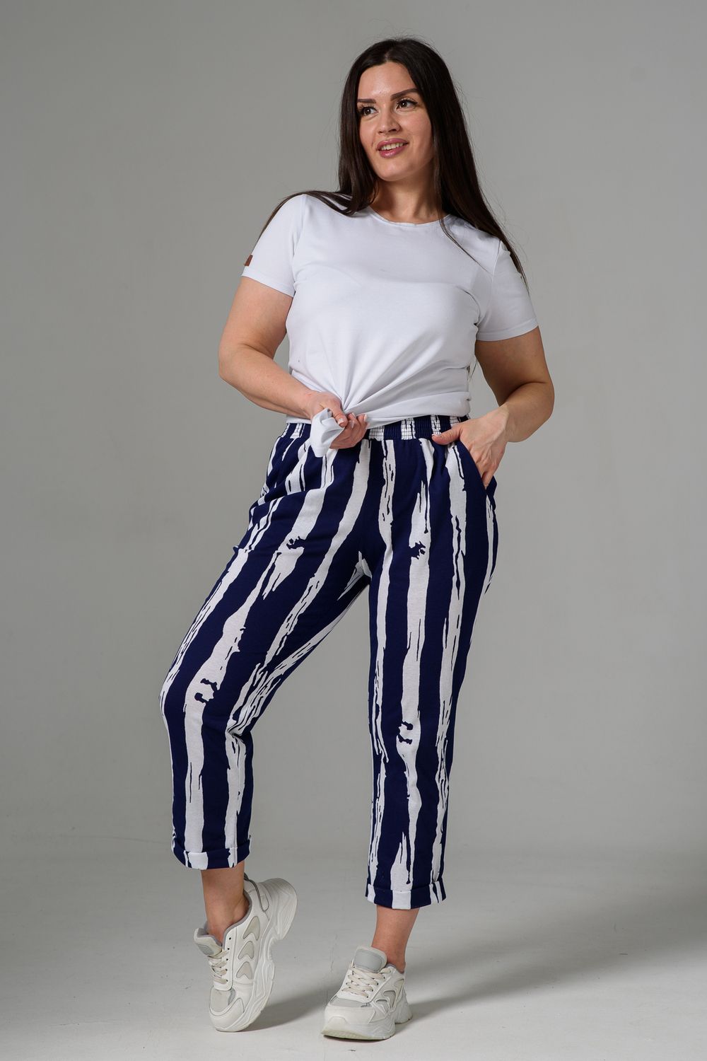 Брюки 9154 - полоса зебра