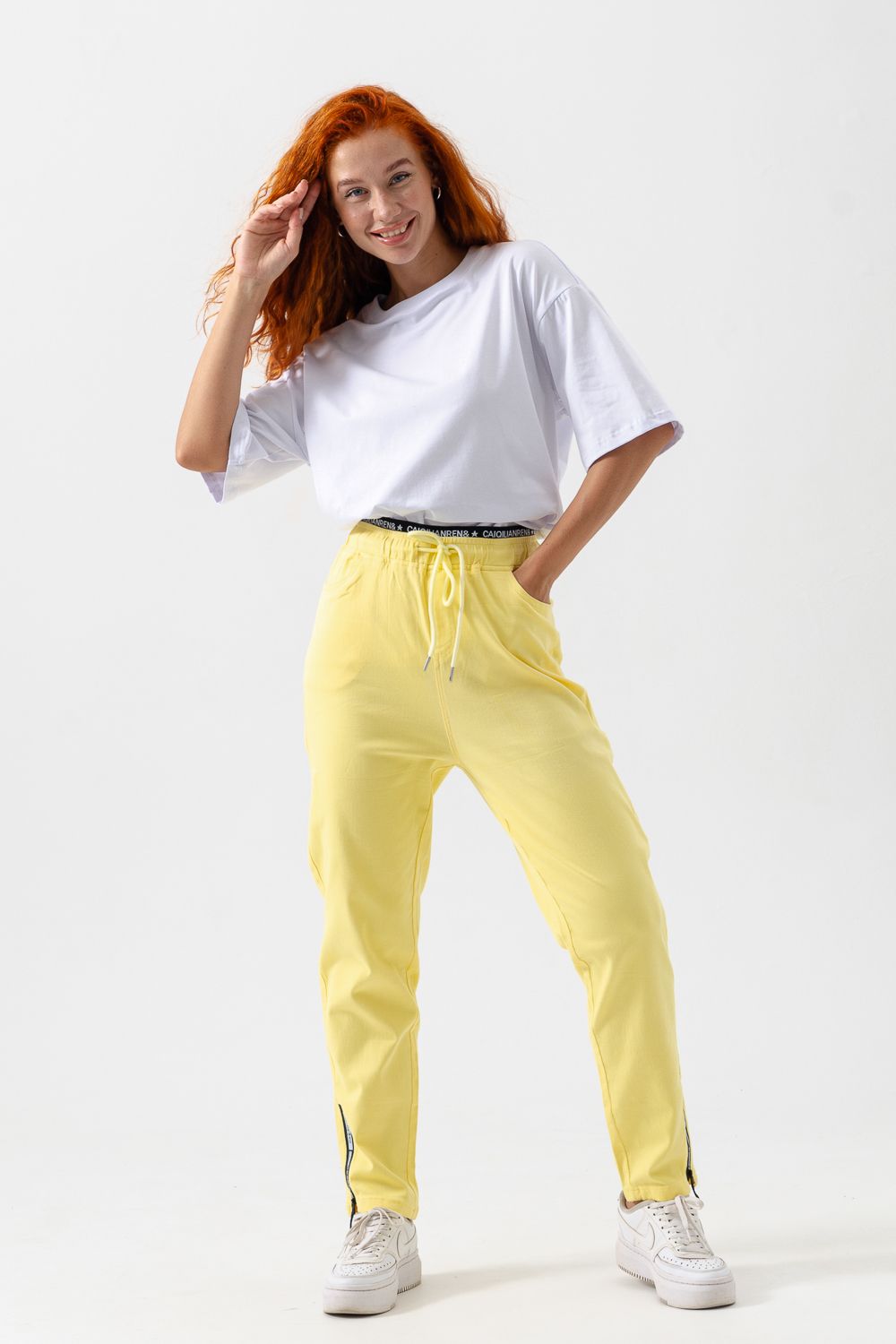 С27036 брюки женские - желтый