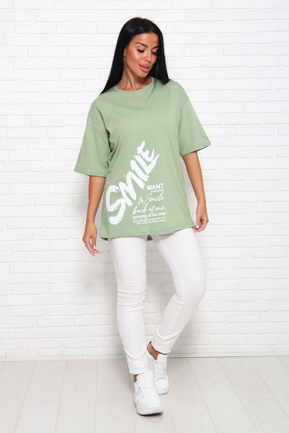 Футболка женская 20505 - оливковый