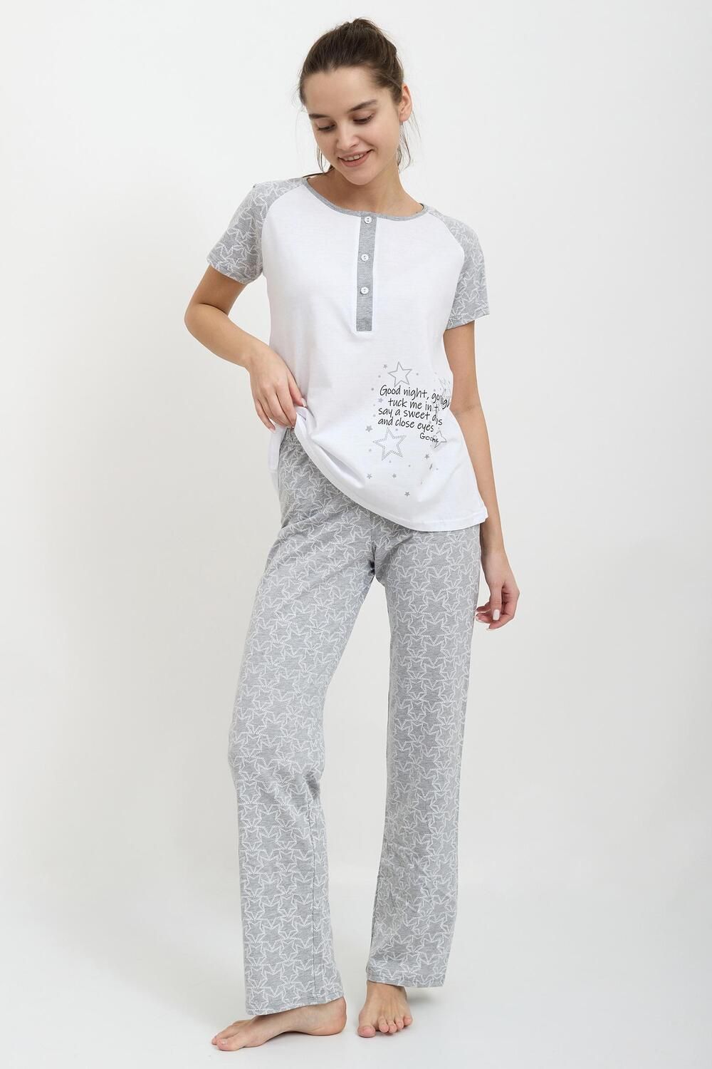 Пижама женская Good Night - серый