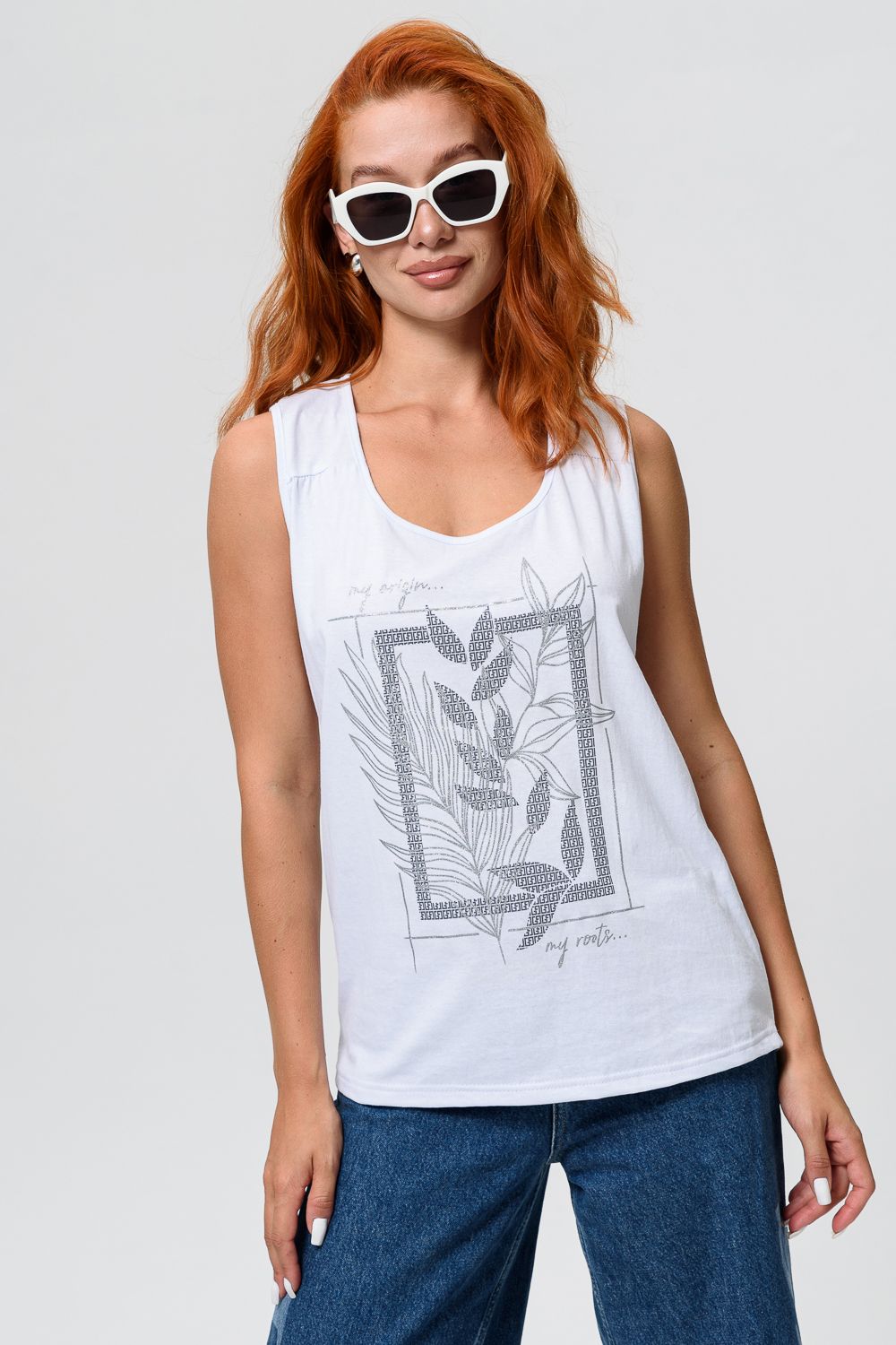 Футболка женская 8419 - белый