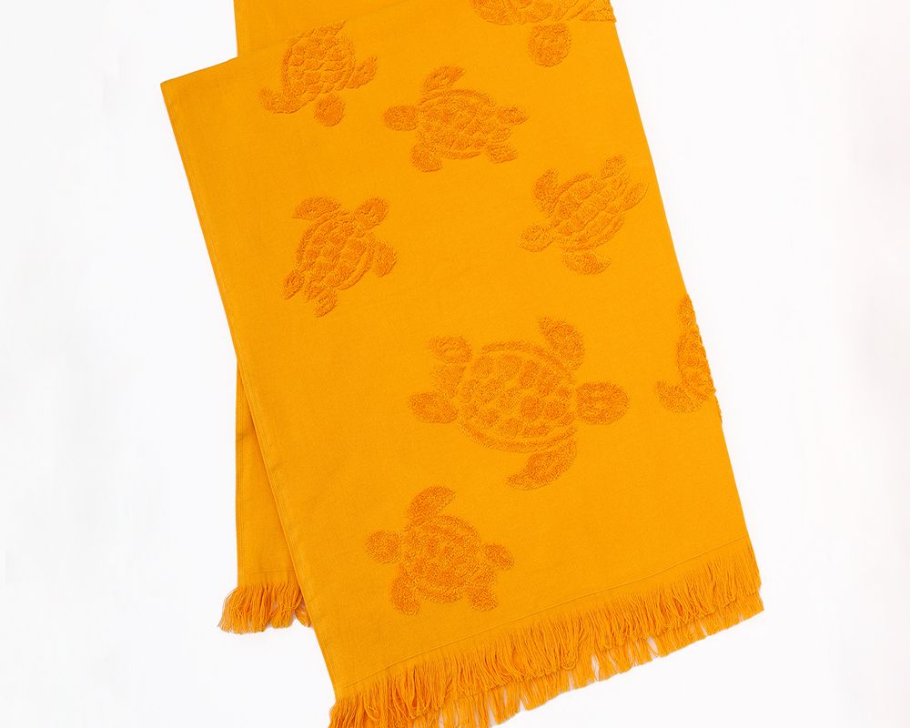 Мальдивы полотенце махровое - апельсин