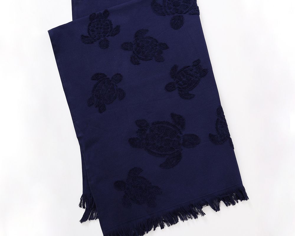 Мальдивы полотенце махровое - темно-синий