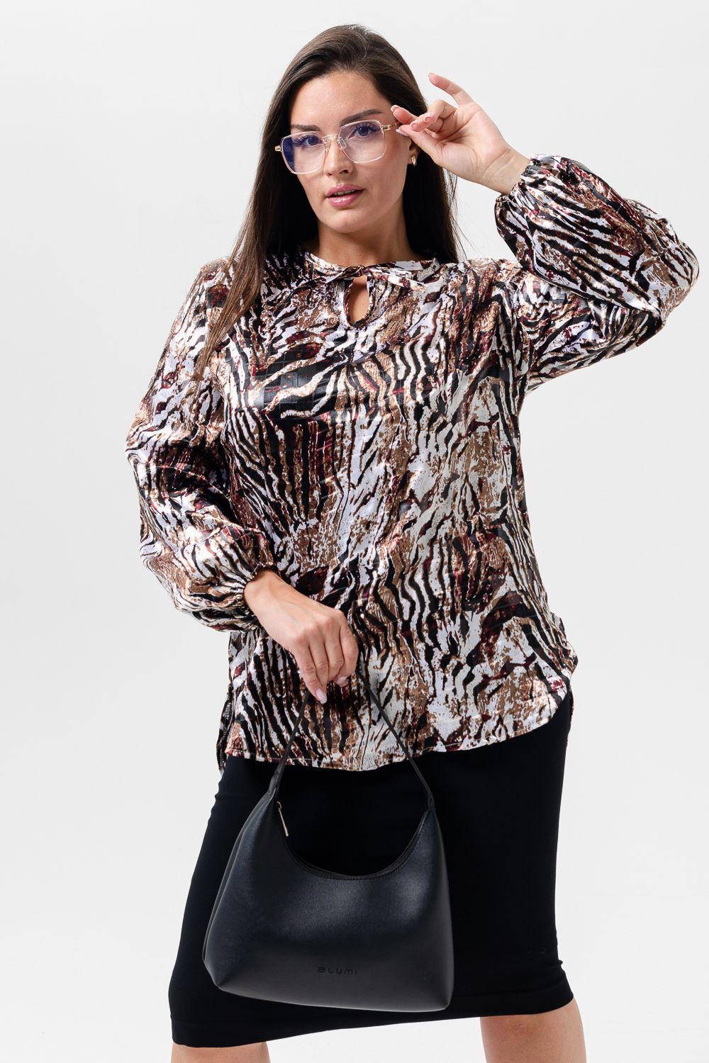 52359 Туника женская - коричневый