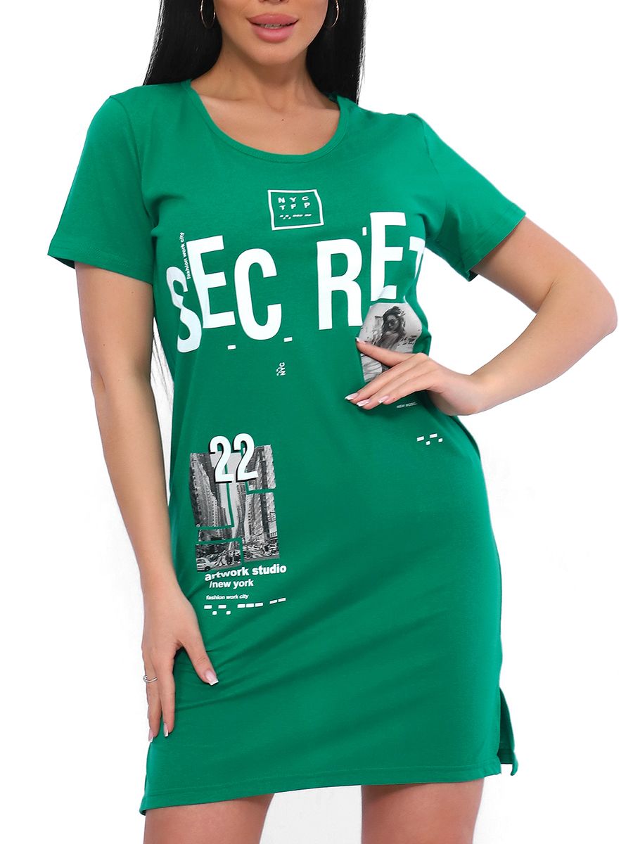 33518 Туника - зеленый темный