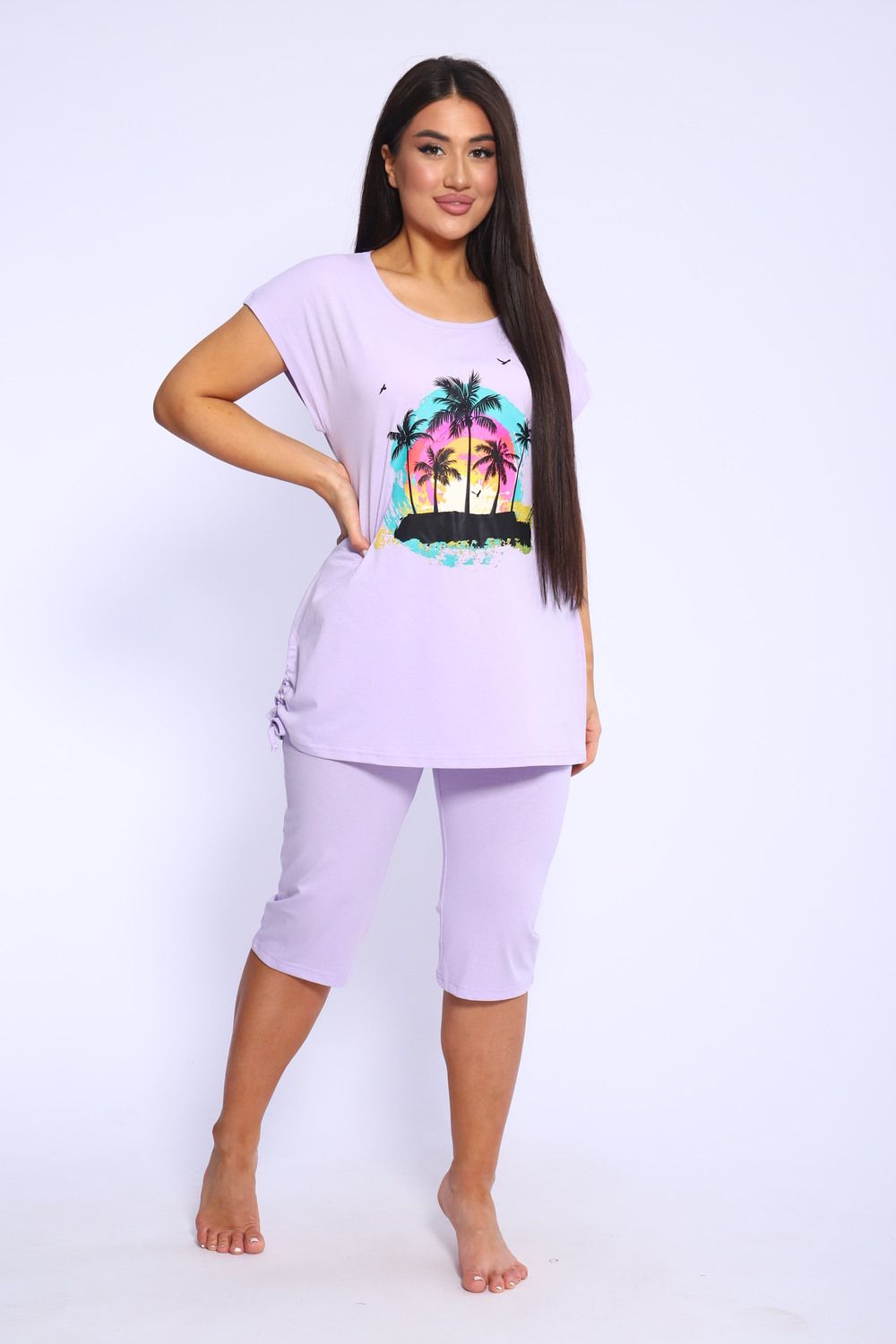 Костюм женский 46654 - сиреневый