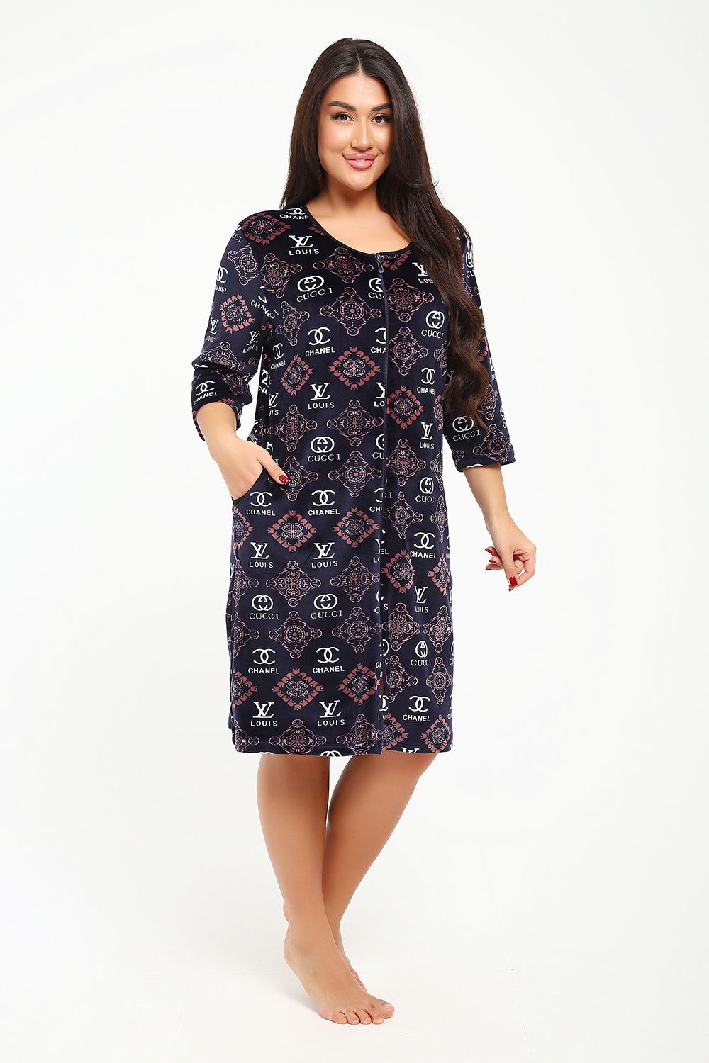 Халат 43 - темно-синий