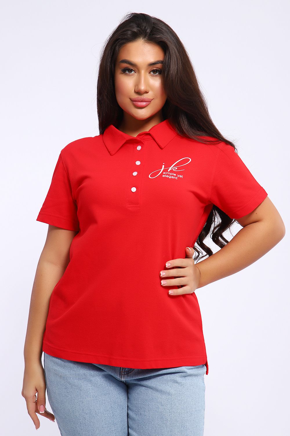 Поло 46 - красный