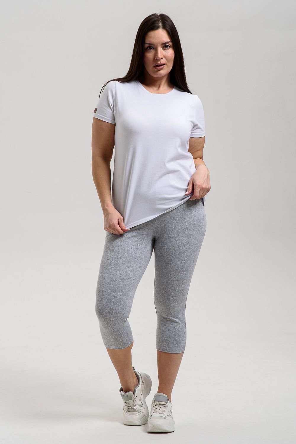 Бриджи 7379 - серый (меланж)