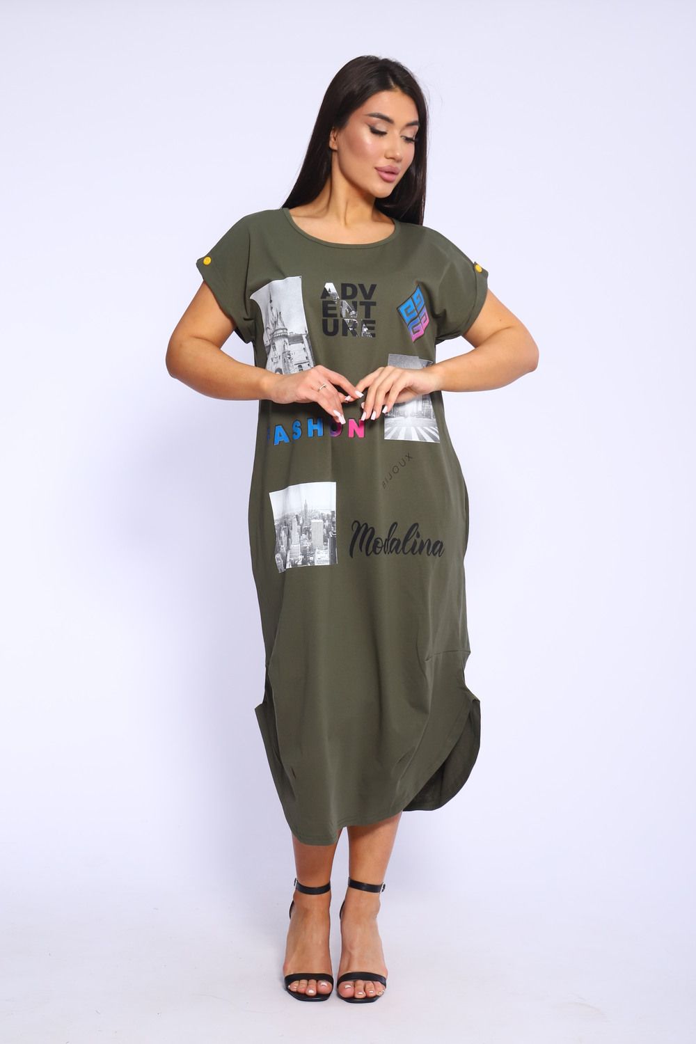 Платье женское 46650 - темно-синий