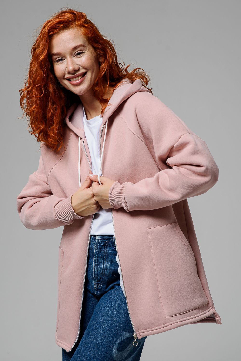 Толстовка 8297 - пудровый