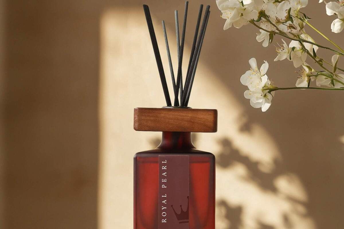 Ароматический диффузор Royal Pearl 200мл (свежий) - бордовый