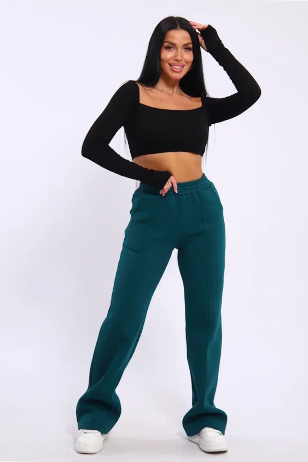 Брюки 19132 - морская волна