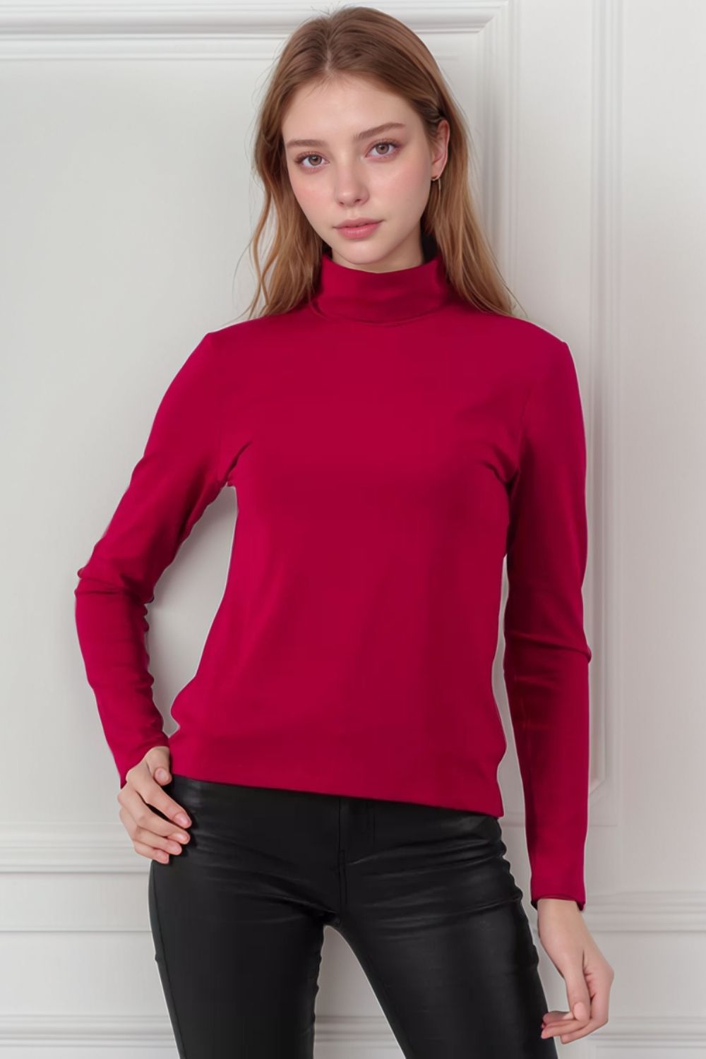 14439-2 Водолазка женская - малина