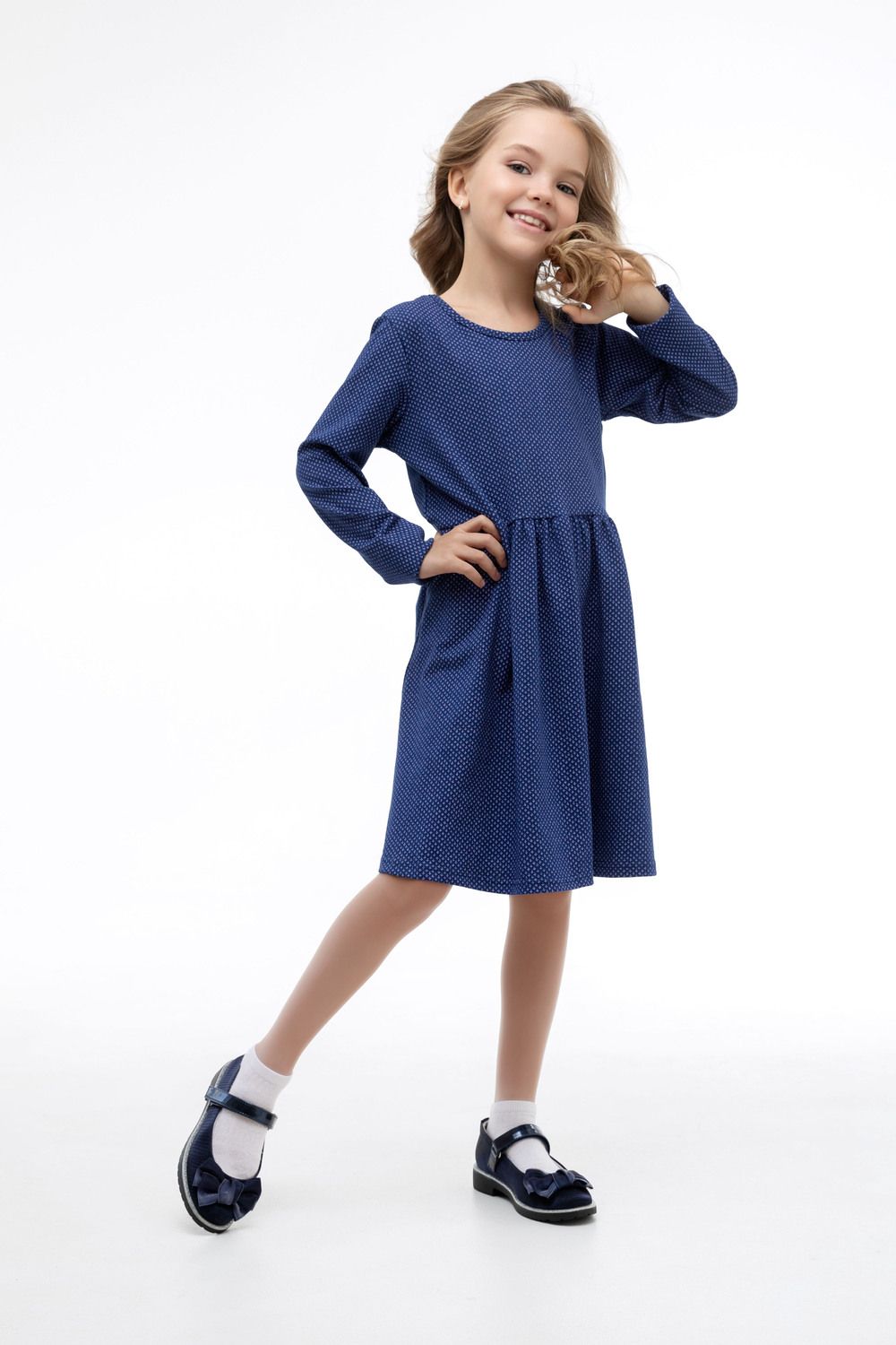 Платье Галочка - синий