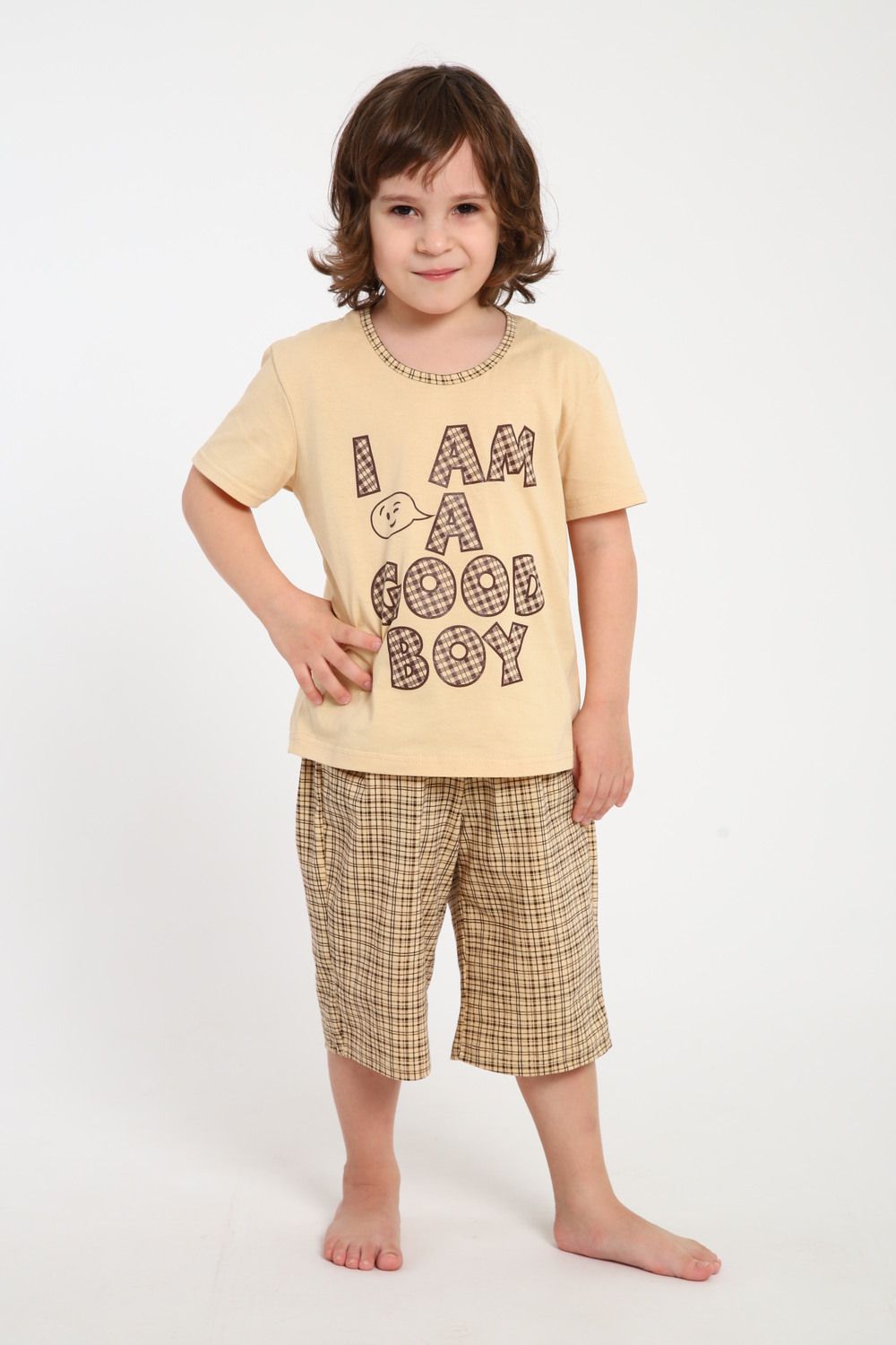 Пижама детская 78516 - бежевый