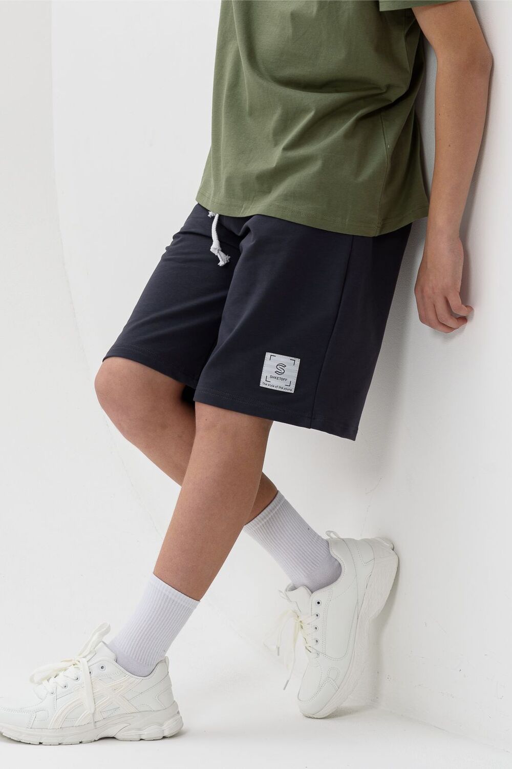 Шорты спортивные для мальчика ШФ01 - темно-серый